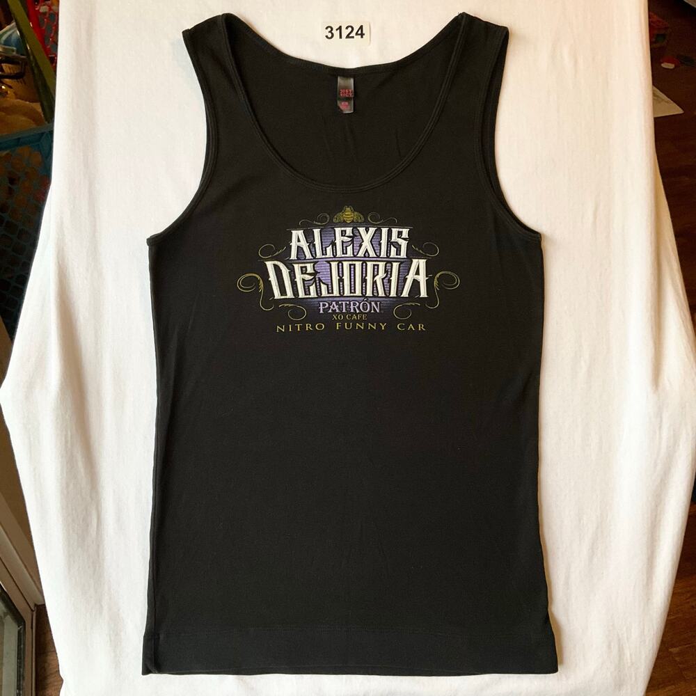 District Girl’s Sleeveless Blouse size XL, Black, Alexis Dejoria Patron XO Cafe